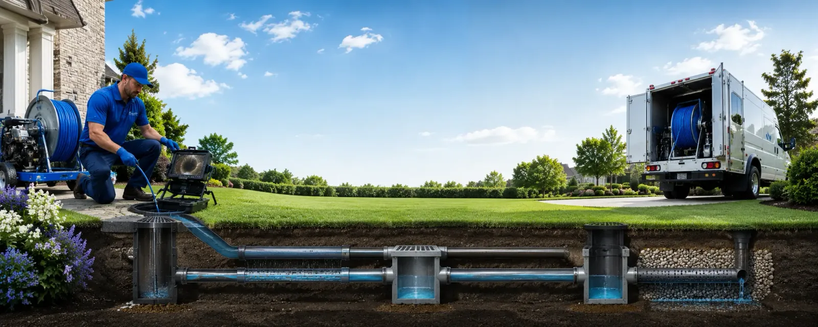 Outdoor drain cleaning information for Brownwood, MO